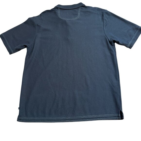 TOMMY BAHAMA ISLAND ZONE POLO SHIRT MENS L EMBROIDERED SWORDFISH PERFORMANCE - Picture 2 of 9